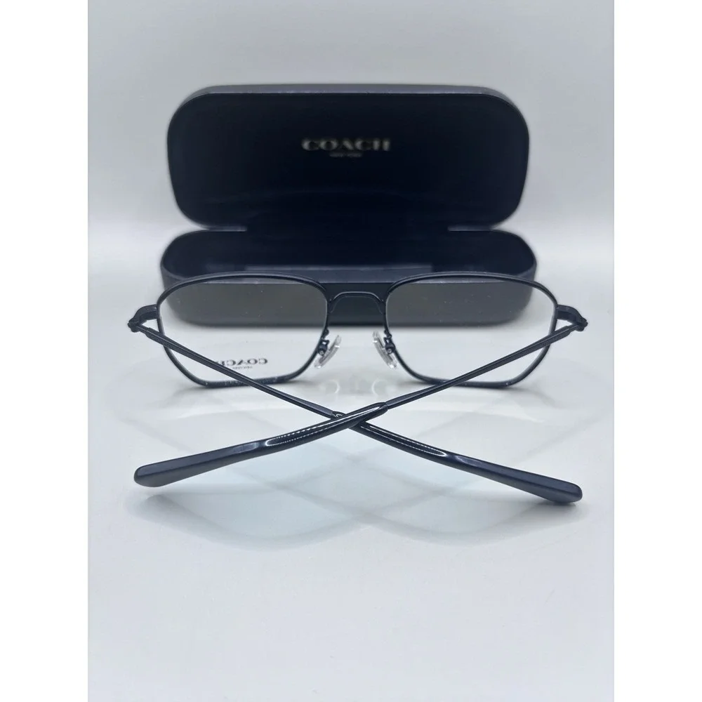 Authentic Coach HC5171 9344 Satin Black Women Rectangle Eyeglass Frames 54mm NIB